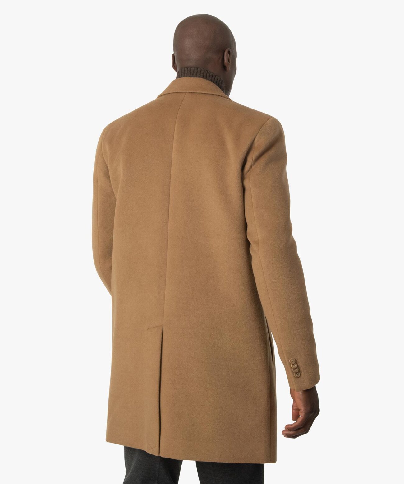Men’s Classic Camel Wool Coat – Timeless Elegance - Image 3